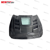 Mustang Capot en fibre de carbone pour 2018-2023Ford Mustang Capot transparent en fibre de carbone modifié