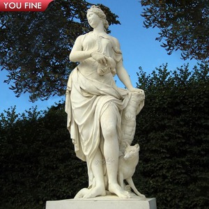 Escultura de mármol de diosa tallada a mano de alta calidad Tamaño humano - Product Image 1