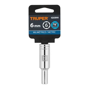 Set di 6 Bussole Lunghe da 6mm, 6 Punte, Attacco da 3/8", TRUPER - Product Image 4