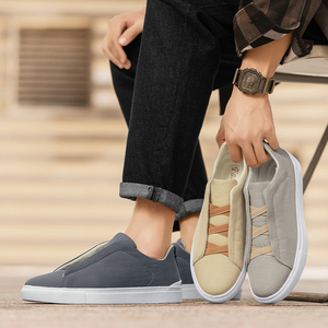 Scarpe da Passeggio CC per <span class=keywords><strong>Uomo</strong></span>, <span class=keywords><strong>Alta</strong></span> Qualità, Tomaia in Tela Traspirante, <span class=keywords><strong>Suola</strong></span> in Gomma Antiscivolo, Slip-On, <span class=keywords><strong>Sneakers</strong></span> Basse Morbide e Resistenti - Product Image 2