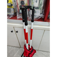 Trípode de Topografía de Aluminio Rojo de Alta Precisión para Estación Total, GNSS, RTK, Accesorio para Instrumentos de Medición de Nivel