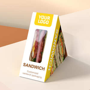 Scatole di Carta Bianca Personalizzate per Imballaggio <span class=keywords><strong>Sandwich</strong></span>, Confezioni Monouso per Pane e Dessert - Product Image 1