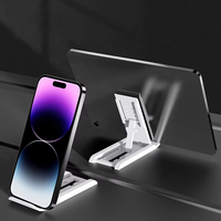 Hotriple F6 Support de téléphone portable de style moderne Mini support réglable pliable Utilisation de bureau flexible Support de téléphone portable