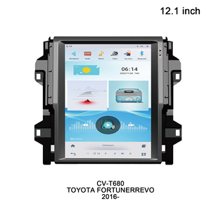 เครื่องเล่นมัลติมีเดียสำหรับ<span class=keywords><strong>รถ</strong></span>ยนต์โตโยต้า ฟอร์จูนเนอร์/เรโว่ ปี 2016- ระบบปรับอากาศอัตโนมัติ หน้าจอ 12.1 นิ้ว รองรับ Wireless Carplay และ Android Auto - Product Image 1