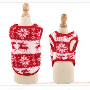 Christmas Dog Clothes Fleece Lined Four Legged Winter Pet Apparel Red Deer Pattern Hoodie <b>Coat</b> For Small Dogs - Product Image 3