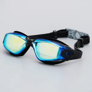 Kacamata renang pria dan wanita, modis anti-kabut dan anti-UV silikon untuk arena dewasa kompetisi olahraga kacamata renang