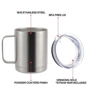 Bán buôn ưa thích nhiệt cup sinh thái cách điện đôi tường thăng hoa Tùy Chỉnh Cà phê du lịch Mug với nắp cá nhân chúng tôi kho - Product Image 4