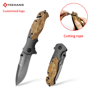 Gỗ ô liu xử lý dao tồn tại túi ngoài trời X50 EDC dao cắm trại Chiến Thuật Gấp Dao - Product Image 2