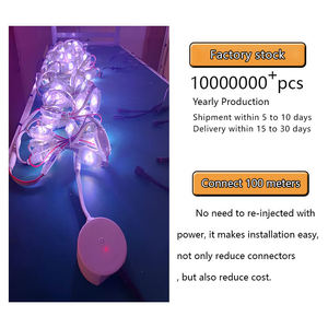 Guirlande LED RVB à pixels 12V, effet pierre précieuse, étanche IP44, rechargeable, pour extérieur, toutes occasions, 4M, décoration rideau LED AC - Product Image 4