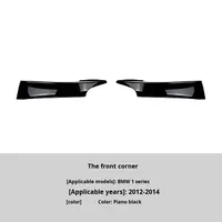 Kit de esquina de divisor de alerón de labio delantero para BMW 1 Series F20 F21 2012-2014 Early M Sport Actualización de cuerpo de parachoques delantero de fibra de carbono