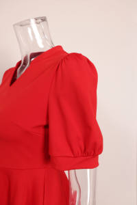 Offres Spéciales Vêtements pour femmes OYV, à savoir, chemises, robes, jupes, chemisiers Robe élégante à col en V - Product Image 4