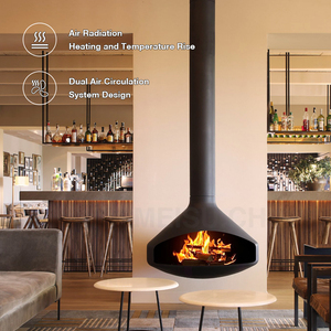 MEISU.CH Customize Heating Decoration Biofuel <strong>Wood</strong> Burning/Atomization/Alcohol/Electronic Indoor Hanging Fireplace - Product Image 3