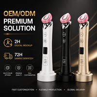 Masseur facial portable, design quatre couleurs, instrument de soin personnel ergonomique, faible MOQ, support OEM ODM, fabrication en usine