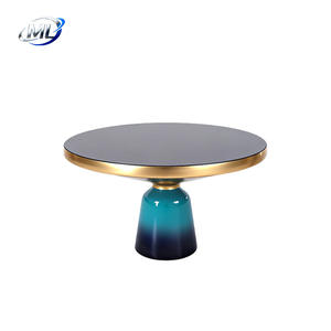 Table basse moderne minimaliste pour salon, petite table basse en verre, table basse de salon pour la détente à la maison - Product Image 1