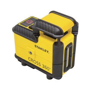 เลเซอร์ระดับแสงสีแดง Stanley Cross 360 องศา ปรับระดับอัตโนมัติ สำหรับงานก่อสร้างและงาน DIY - Product Image 1