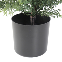 Offre Spéciale : Cyprès Artificiel en Plastique de Haute Qualité, Tronc en Fer, 90 cm, Léger, Résistant aux UV, Durable, Imperméable, Ignifuge, pour Extérieur