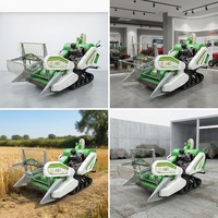 Petite Moissonneuse-batteuse sur chenilles pour riz, blé, soja, colza et céréales