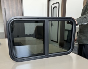 Fenêtre <span class=keywords><strong>coulissante</strong></span> en verre trempé en alliage d'aluminium 3C 610x381mm pour <span class=keywords><strong>camping</strong></span>-<span class=keywords><strong>car</strong></span>, caravane, <span class=keywords><strong>camping</strong></span>, ouverture d'un côté, moustiquaire, pare-brise, garantie 1 an - Product Image 1