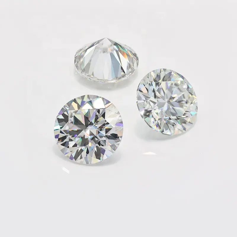 Yüksek kaliteli VVS Moissanite yuvarlak kesim 3mm-18mm 0.1CT- 20.5CT serbest moissanit