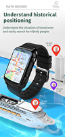 Smartwatch 4G per anziani con pulsante SOS, videochiamata, rilevamento cadute, allarme anti-remozione, AMOLED, 800mAh