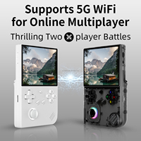 Super Classique RG40XXV Rétro 4 pouces IPS HD Écran Console De Poche Lecteur de Jeux Vidéo Système Linux Éclairage RVB Shine 3D Rocker