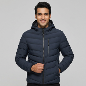 Manteau d'hiver pour hommes veste à capuche doudoune taille XL Streetwear impression sangle épaississement bulle manteaux grande taille vêtements d'hiver - Product Image 1