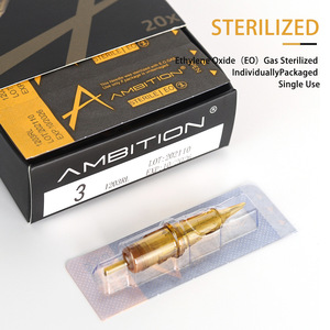 Agujas de Cartucho Desechables Doradas AMBITION, Agujas de <span class=keywords><strong>Tatuaje</strong></span> con Membrana de Seguridad Estéril para Artistas del <span class=keywords><strong>Tatuaje</strong></span> Profesionales - Product Image 2