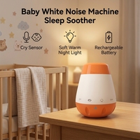 Mesin Suara Putih Sensor Tangisan Khusus Pabrik untuk Bantu Tidur Bayi, Relaksasi, 6 Sumber Suara yang Menenangkan, Garansi 1 Tahun