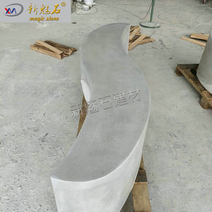 New Magic Stone Grc <b>Cement</b> Irregular Art Stool 3Cm Thickness Modern Minimalist Landscape Bench Customized Size - Product Image 3