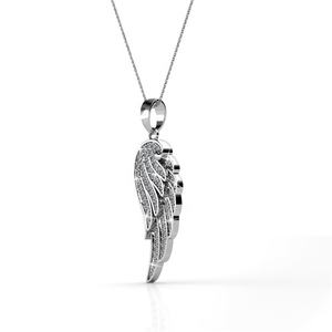 <span class=keywords><strong>Parure</strong></span> de bijoux ailes d'ange ornée de cristaux <span class=keywords><strong>Swarovski</strong></span>, collier et boucles d'oreilles à breloques, ensemble de bijoux Daisini - Product Image 6