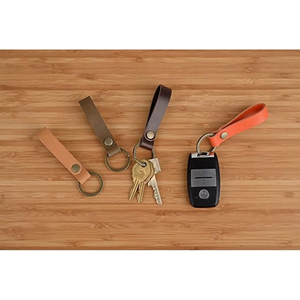 Porte-clés en cuir élégant avec crochet et anneaux supplémentaires, porte-clés durable pour hommes et femmes, porte-clés universel - Product Image 2