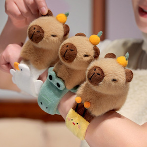 DHFCute Braccialetto a scatto con orsetto di peluche divertente, in cotone PP super morbido, a forma di animale dei cartoni animati, regalo per macchina a gancio, Natale - Product Image 2