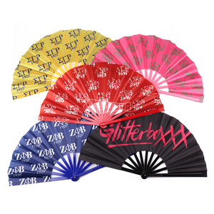 Prêt à Expédier Livraison Rapide Tous les Ventilateurs de Danse de Sororité Pliant Personnalisé Portable Ventilateur de Poche pour les Événements - Product Image 1