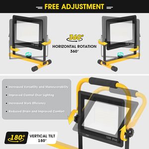 IP66 Waterproof <b>LED</b> Worklights AC Power Indoor and Outdoor Construction <b>Lighting</b> for Job <b>Workshop</b> Garage WD-21000 IP66 Waterproo - Product Image 3