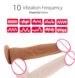 Consolador vibrador realista para mujer, Juguetes sexuales, calefacción, pene grande, Control remoto, vibradores telescópicos, estimulador femenino Anal - Product Image 4