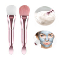 Pinceau professionnel pour masque facial végétalien, applicateur en silicone pour le maquillage, spatule, cuillère, outil