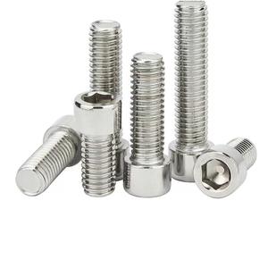 M4 Acero Chapado en zinc y acero inoxidable tornillos de cabeza hueca hexagonal Cabeza lisa con rosca completa Din912 - Product Image 1