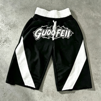 Shorts de jogging amples à double taille en molleton bouclette à rayures vieillies imprimées sur mesure de la marque Ouna Clothing Manufacturer