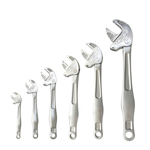 Clé à cliquet multifonctionnelle de type griffe de crabe, réglage rapide, qualité industrielle, grande ouverture, clé à molette réglable - Product Image 1