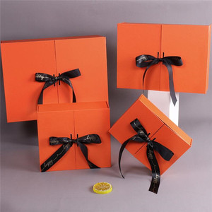 กระดาษคราฟท์เคลือบด้วยริบบิ้นพร้อมสารเคลือบยูวีเคลือบเงากล่องของขวัญวันเกิด - Product Image 6