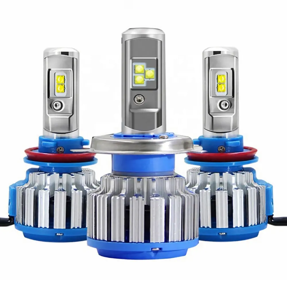 T1 Turbo LED Headlight Bulbs 12000LM 80W High Power H4 H7 9005 9006 H8 H9 H11 880 881 H27 All-in-one Replacement Car Headlamps