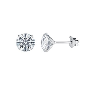 <span class=keywords><strong>Orecchini</strong></span> a Perno in <span class=keywords><strong>Argento</strong></span> Sterling 925 con Moissanite Brillante per Donne, <span class=keywords><strong>Eleganti</strong></span> e Minimalisti per Uso Quotidiano, Versatili, Gioielli da Piercing - Product Image 6