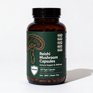 แคปซูลเห็ดหลินจืออิออร์แกนิกสารสกัดจากธรรมชาติฉลากส่วนตัวบริการ OEM ODM ISO GMP NSF ได้รับการรับรอง - Product Image 2