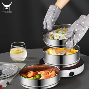 Séparateur de cuisinière empilable en acier inoxydable 304, panier à vapeur instantanée à 3 niveaux, <span class=keywords><strong>accessoires</strong></span> pour pot, boîte à lunch portable - Product Image 3