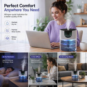 Smart Ultrasonic Air Humidifier Ultra Quiet 30DB Large Transparent Water Tank Mist Humidifier for Home Bedroom Office Desktop - Product Image 3
