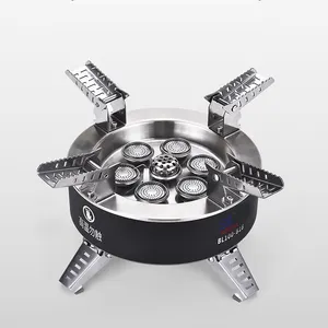 INDEX 18000W multifunction mini cooking barbecue outdoor portable butane 7 burner furnace cooker camping gas stove