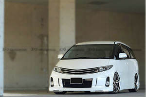 Lèvre avant en fibre de verre de type MZSP pour Toyota Estima Previa ACR50 2012-2014 - Product Image 4