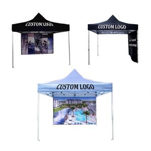 Gazebo Promocional para Exteriores de 10x10 pies, Fácil de Instalar, con Marco de Aluminio, Carpa Plegable para Eventos con Logotipo - Product Image 1