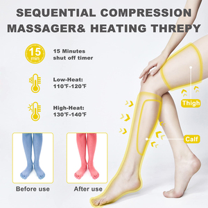 Thông minh nước nóng Điện Đầu Gối Massager đầy đủ chân không khí nén Massager lưu thông máu phục hồi nhanh - Product Image 5