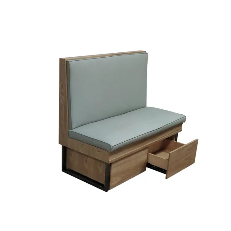 ユニークなコーヒーショップデザインシーティング家具カスタムカフェバーテーブルと籐の椅子ラウンジソファブースBT430